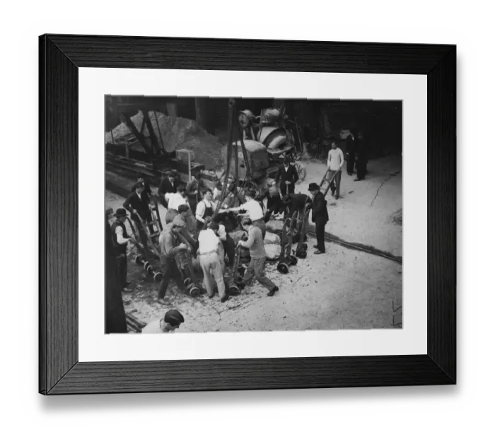 Framed Print : Volunteers Unloading Framed Print : Volunteers Unloading