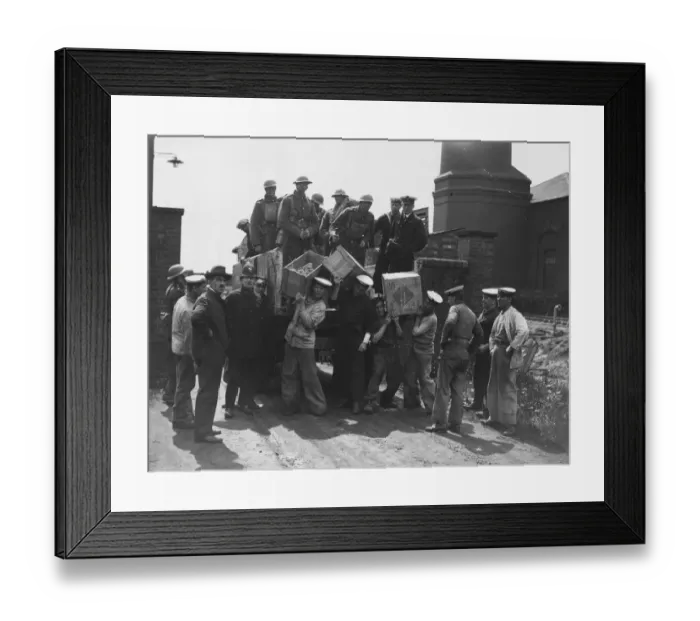 Framed Print : Sailors Unloading Framed Print : Sailors Unloading