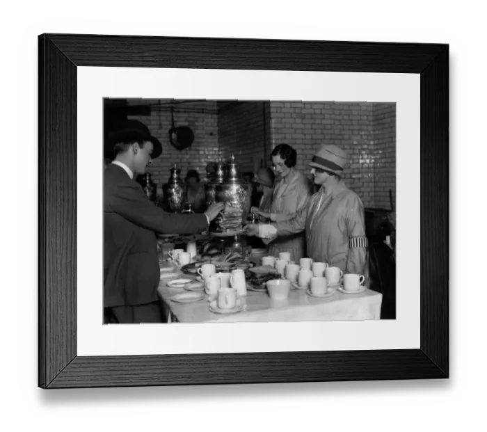 Framed Print : Scotland Yard Strike Tea Framed Print : Scotland Yard Strike Tea