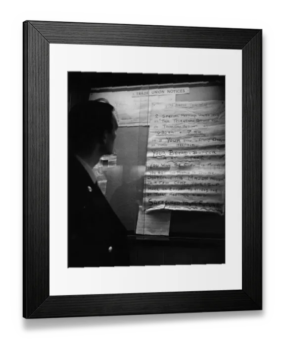 Framed Print : Union Notice Framed Print : Union Notice