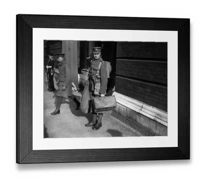 Framed Print : Arriving Soldier Framed Print : Arriving Soldier