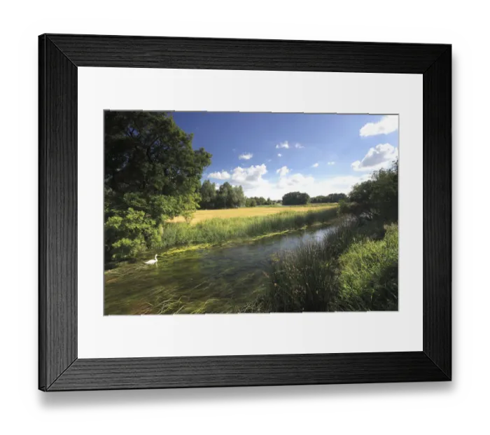 Framed Print : Summer, river Nene, Aldwincle village Framed Print : Summer, river Nene, Aldwincle village
