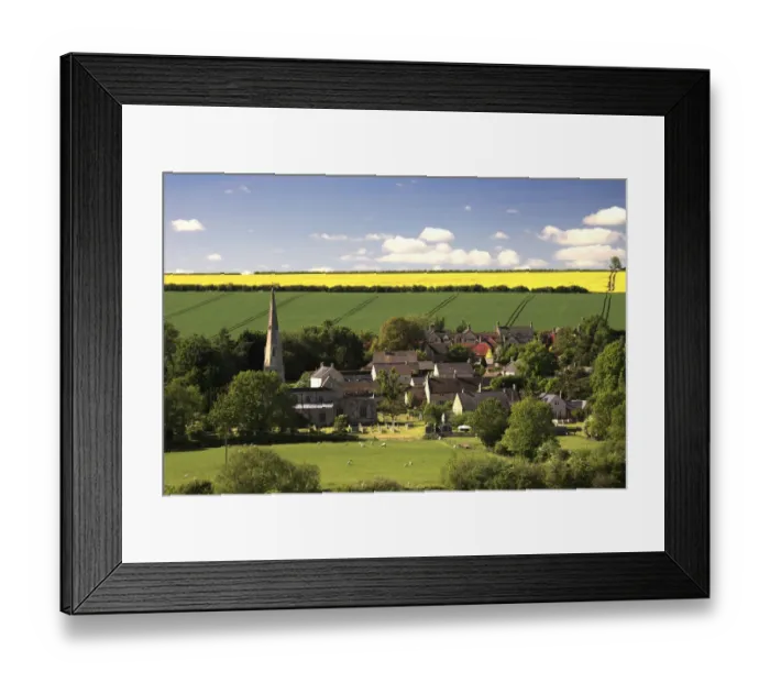 Framed Print : Summer Barrowden village, Rutland County Framed Print : Summer Barrowden village, Rutland County