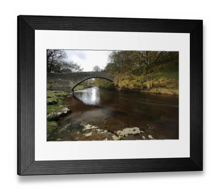Framed Print : Autumn, Stainforth road Bridge, Stainforth Force Framed Print : Autumn, Stainforth road Bridge, Stainforth Force