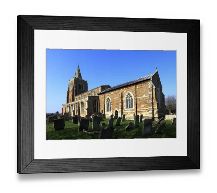 Framed Print : St Andrews Church, Lyddington village, Rutland Framed Print : St Andrews Church, Lyddington village, Rutland
