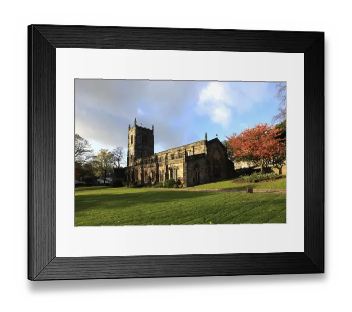 Framed Print : Autumn, Holy Trinity Church, Skipton town