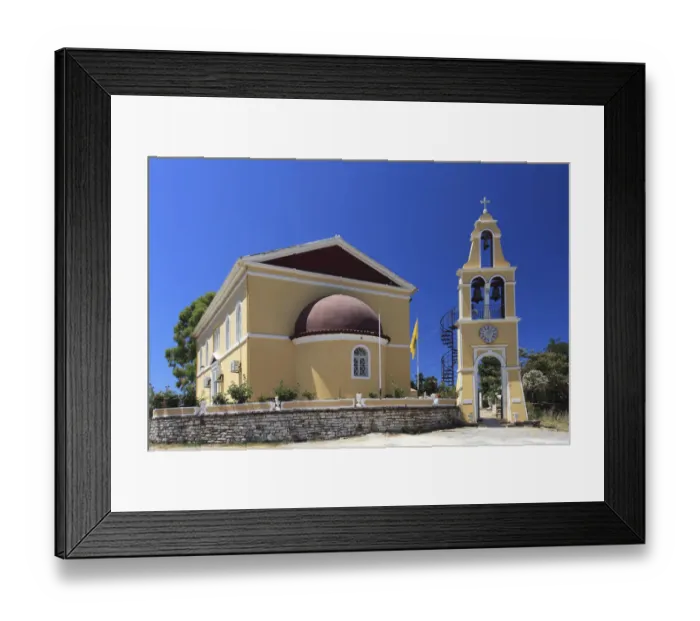 Framed Print : Loutses village, Corfu Island Framed Print : Loutses village, Corfu Island