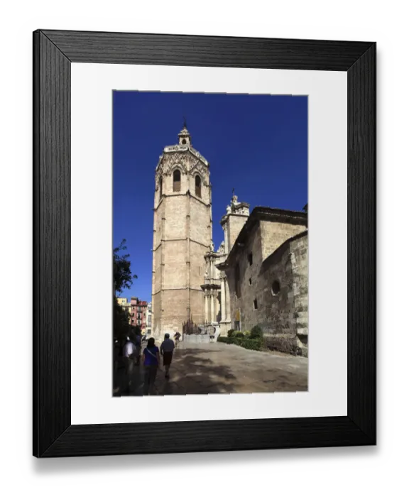 Framed Print : Santa Maria Cathedral and tower Valencia