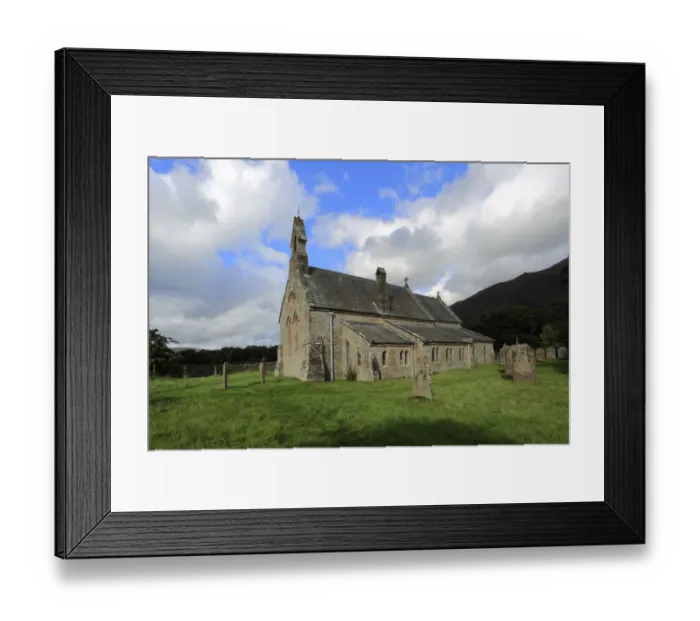 Framed Print : St Begas Church on the shore of Bassenthwaite lake, Lake District National Park, Cumbria County Framed Print : St Begas Church on the shore of Bassenthwaite lake, Lake District National Park, Cumbria County