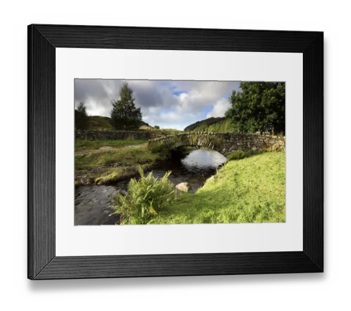 Framed Print : Packhorse stone bridge over Watendlath Beck Framed Print : Packhorse stone bridge over Watendlath Beck