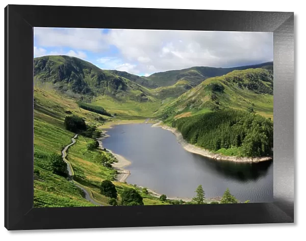 Summer view over Haweswater reservoir, Mardale valley, Lake District National Park