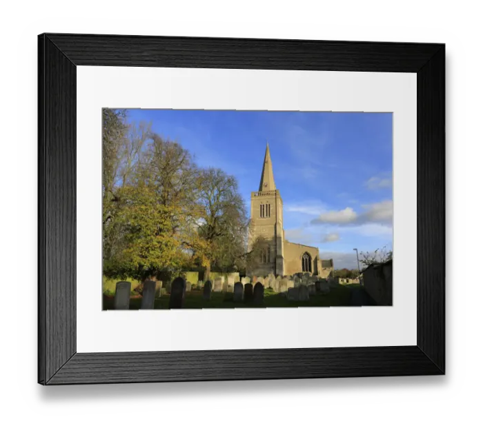 Framed Print : Autumn, the Priory Church, Deeping St James Framed Print : Autumn, the Priory Church, Deeping St James