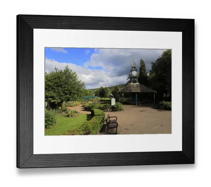 Framed Print : Summer, Hall Leys Park, Matlock town Framed Print : Summer, Hall Leys Park, Matlock town