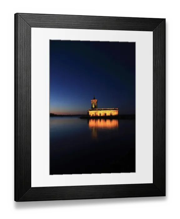 Framed Print : Normanton church, Rutland Water Reservoir Framed Print : Normanton church, Rutland Water Reservoir