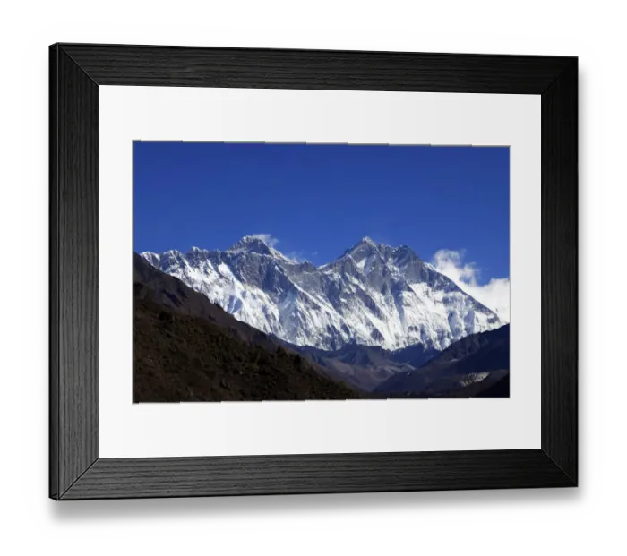 Framed Print : Snow Capped mountains, mount Everest Framed Print : Snow Capped mountains, mount Everest
