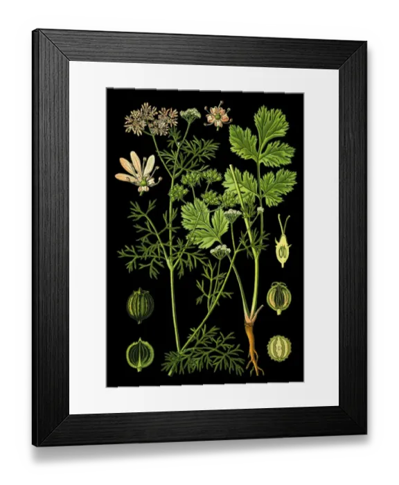Framed Print : Coriander, cilantro, Chinese parsley Framed Print : Coriander, cilantro, Chinese parsley