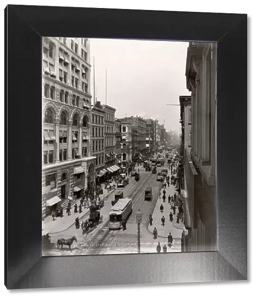 View Of Broadway Near Duane Street In New York
