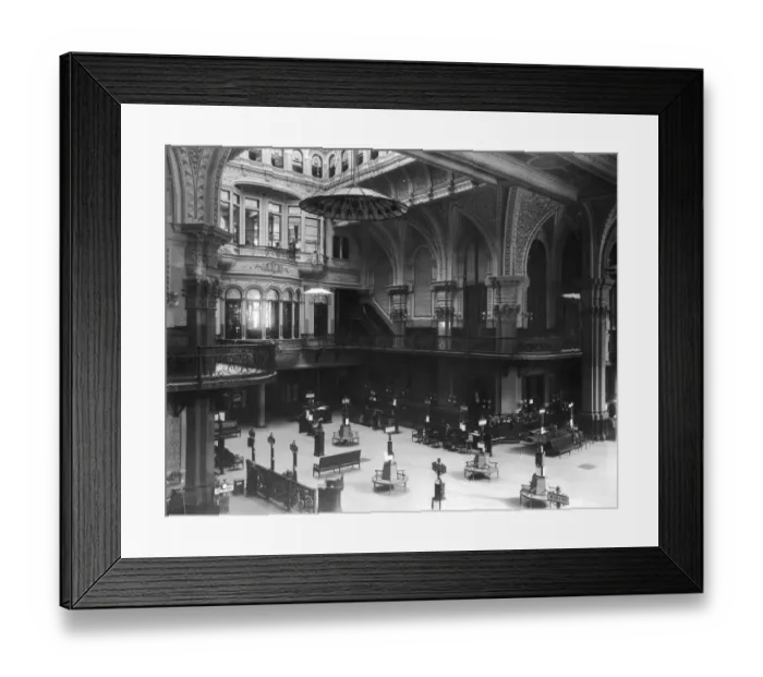 Framed Print : Old Stock Exchange in Wall Street, circa 1893 Framed Print : Old Stock Exchange in Wall Street, circa 1893