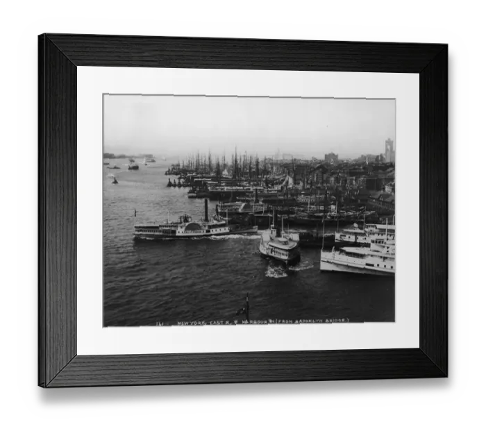 Framed Print : East River Harbour Framed Print : East River Harbour