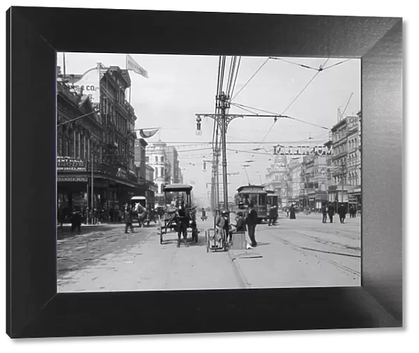 A view of Canal Street, New Orleans, Louisiana, 1890s