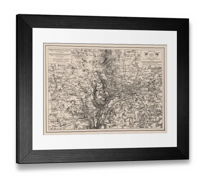 Framed Print : Battles near Metz, Franco-Prussian War in 1870 Framed Print : Battles near Metz, Franco-Prussian War in 1870