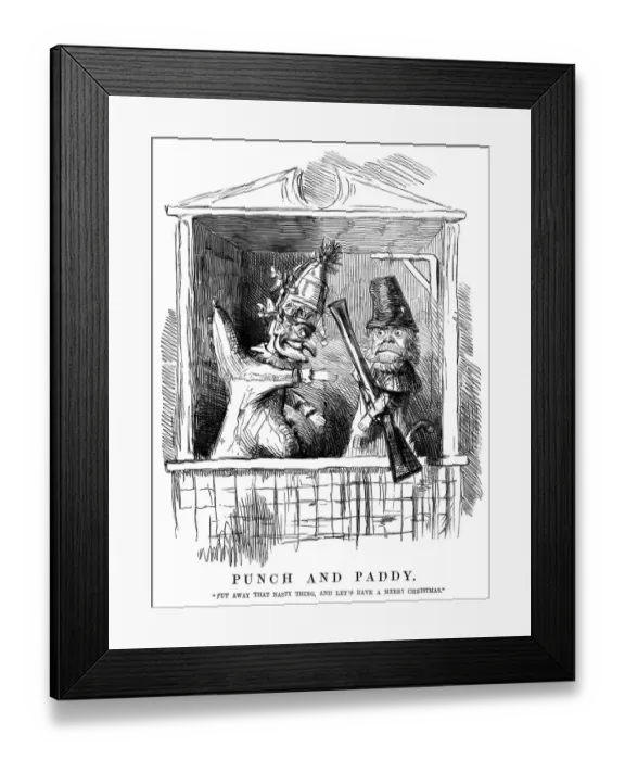 Framed Print : Mr Punchs view of the Irish situation Framed Print : Mr Punchs view of the Irish situation