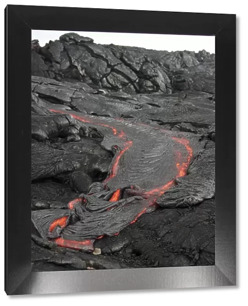 Lava flow, Kilauea volcano, Big Island, Hawaii, USA