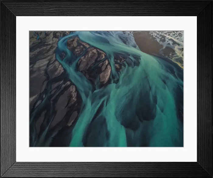 Framed Print : Glacial flows, Iceland Framed Print : Glacial flows, Iceland