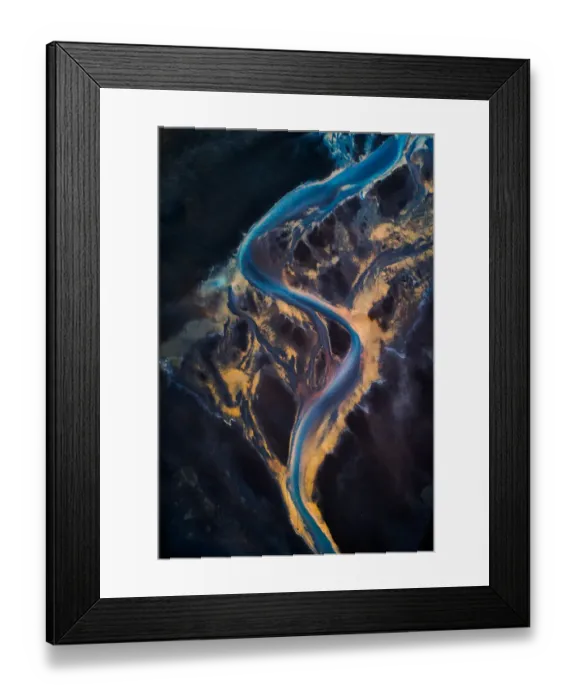Framed Print : Glacial flows, Iceland Framed Print : Glacial flows, Iceland