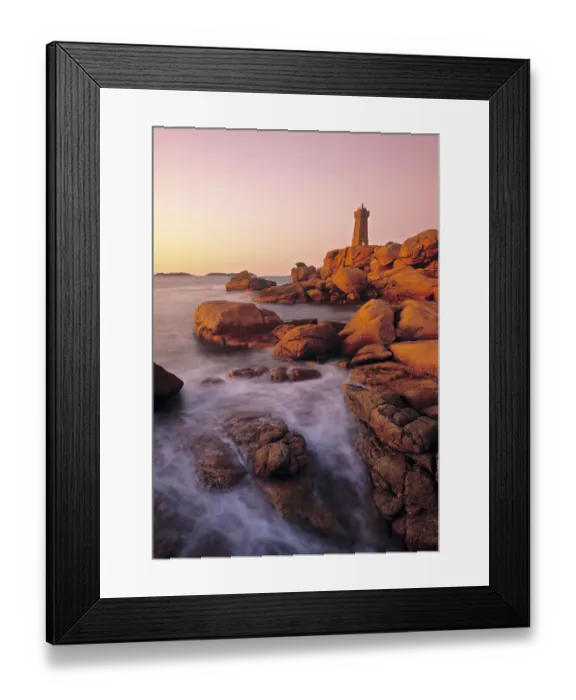 Framed Print : Ploumanach Lighthouse, Brittany, France Framed Print : Ploumanach Lighthouse, Brittany, France