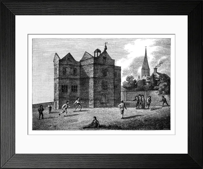 Framed Print : School kids playing cricket Framed Print : School kids playing cricket