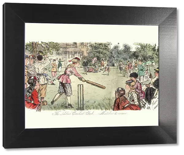 Victorian ladies cricket match, 1869