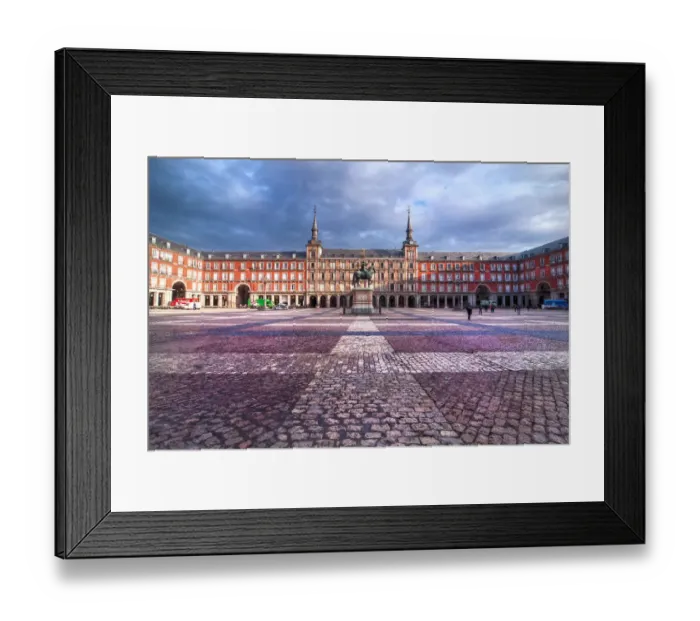 Framed Print : Plaza Mayor in Madrid at sunrise Framed Print : Plaza Mayor in Madrid at sunrise