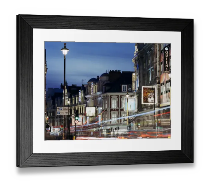 Framed Print : Londons Shaftesbury Avenue at dusk Framed Print : Londons Shaftesbury Avenue at dusk
