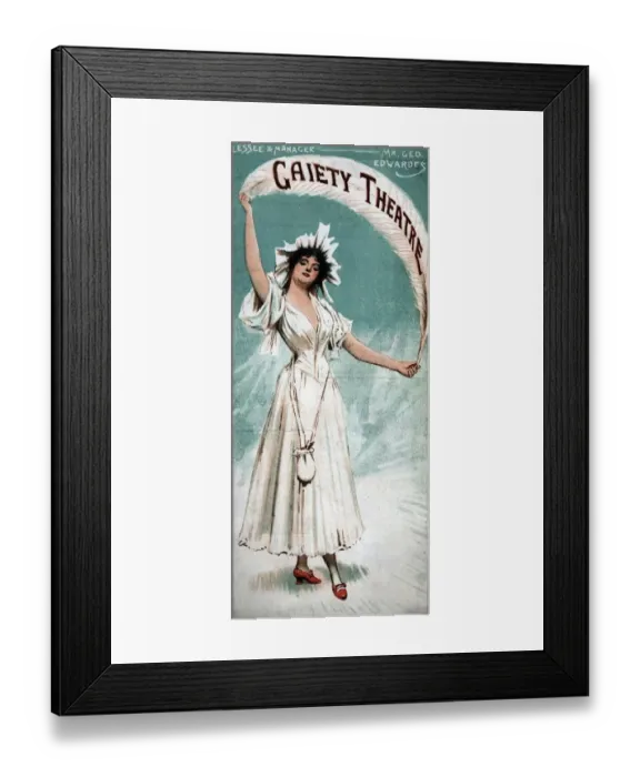 Framed Print : Gaiety Programme Framed Print : Gaiety Programme
