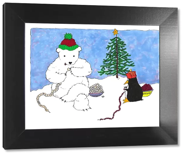Penguin & Polar Bear Making Decorations