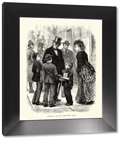 Michael Faraday and the Newspaper boys, 19th Century