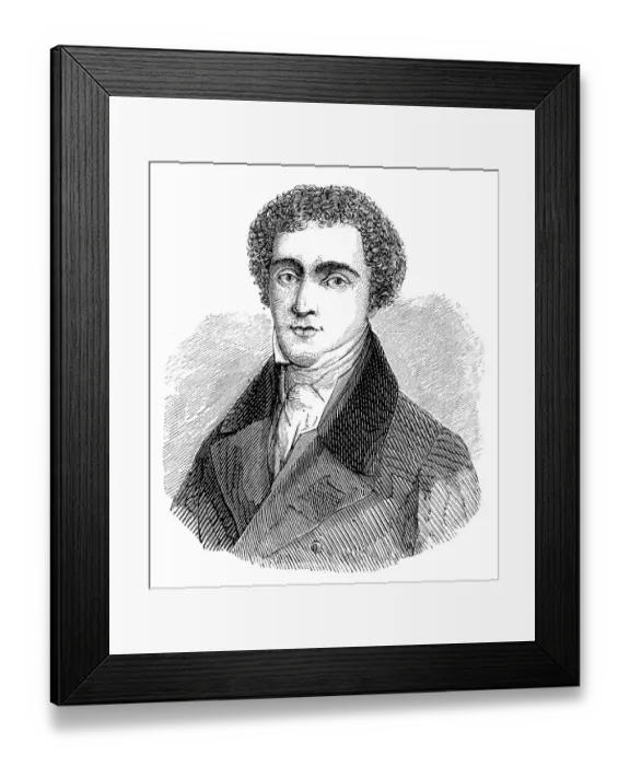 Framed Print : Antique illustration of Michael Faraday Framed Print : Antique illustration of Michael Faraday