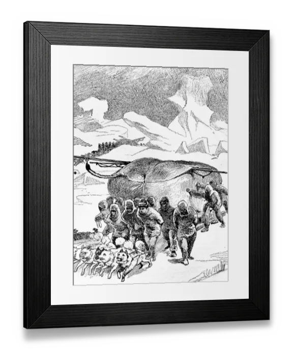 Framed Print : The Sleigh of Sir William Edward Parry, 1790-1855