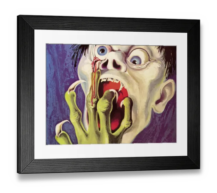 Framed Print : Scary Zombie Monster Framed Print : Scary Zombie Monster