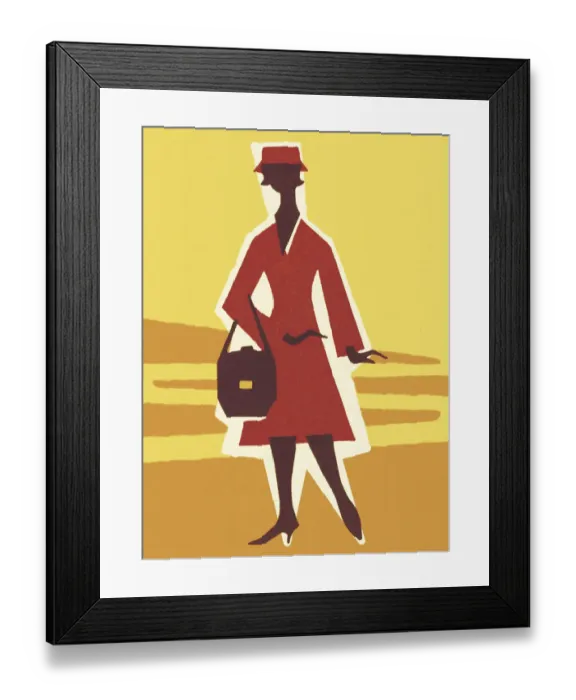 Framed Print : Stylish Woman Framed Print : Stylish Woman