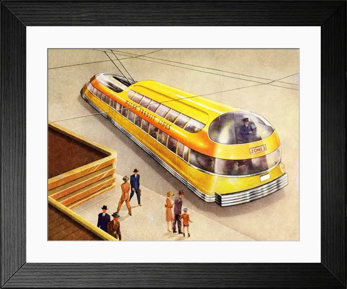 Framed Print : Futuristic Bus Framed Print : Futuristic Bus