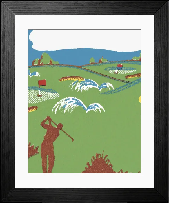 Framed Print : Golf Course Framed Print : Golf Course