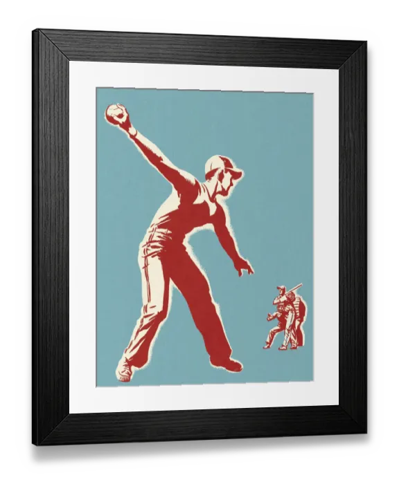 Framed Print : Boys Playing Baseball Framed Print : Boys Playing Baseball