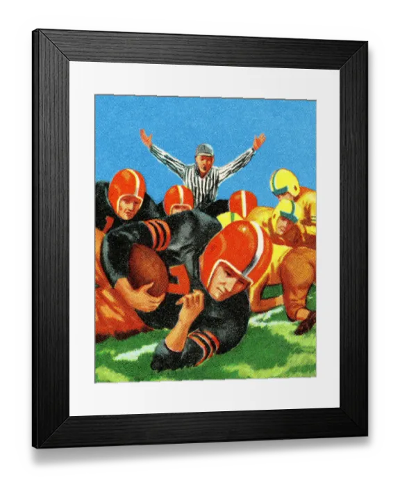 Framed Print : Football Game Framed Print : Football Game