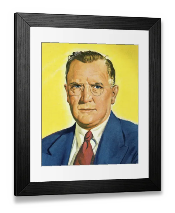 Framed Print : Stern Looking Man in Suit Framed Print : Stern Looking Man in Suit