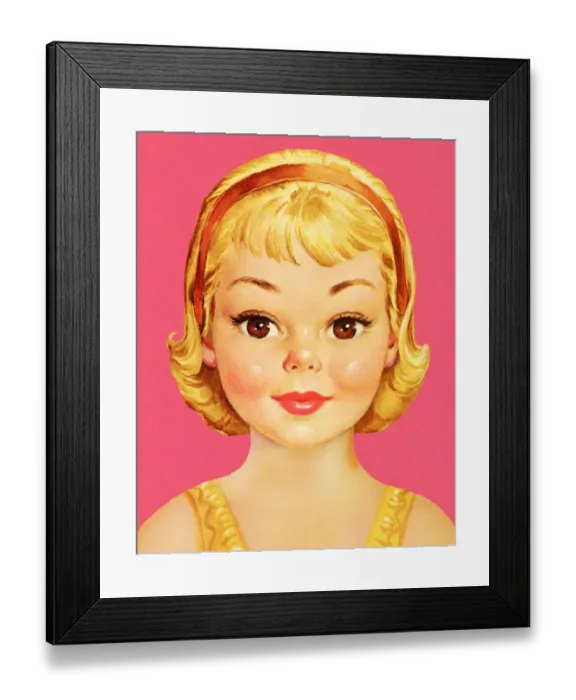 Framed Print : Portrait of a Girl Framed Print : Portrait of a Girl