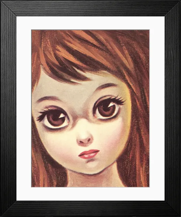 Framed Print : Big-eyed girl Framed Print : Big-eyed girl