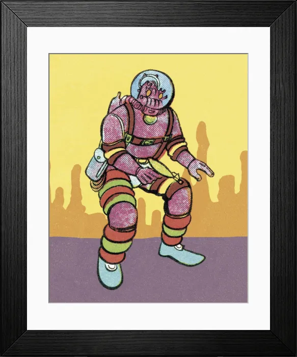 Framed Print : Alien Spaceman Framed Print : Alien Spaceman
