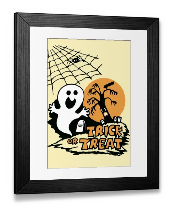 Framed Print : Trick or treat